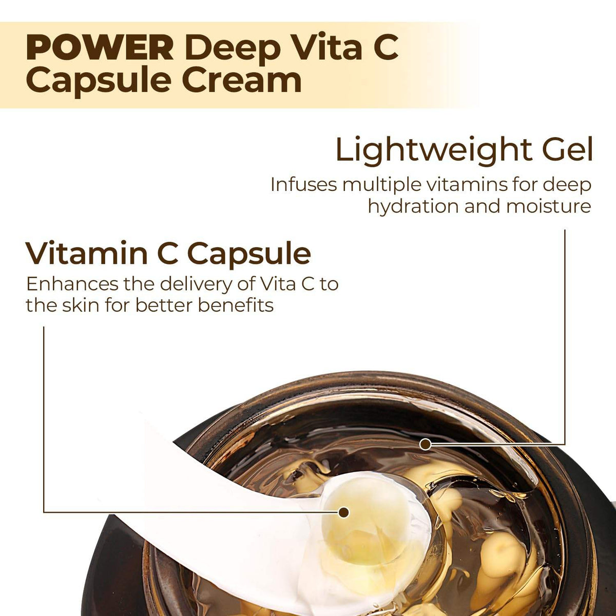 Deep Vita C Capsule Cream 50G Each Pack Of 2