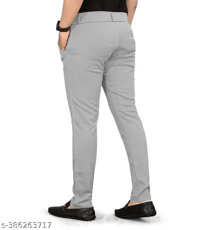 Slim-Fit Black Formal Pants for Men