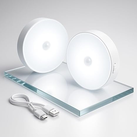 Motion Sensor Light for Home with USB Charging Wireless Self Adhesive LED Night Light(Pack Of 4)