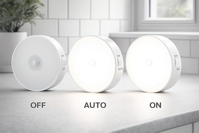 Motion Sensor Light for Home with USB Charging Wireless Self Adhesive LED Night Light(Pack Of 4)
